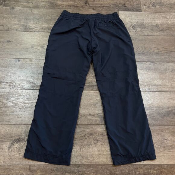 Vintage 90s Nike Track Pants Navy White Drawstring Sports Swoosh Logo Men's XL - Picture 4 of 7